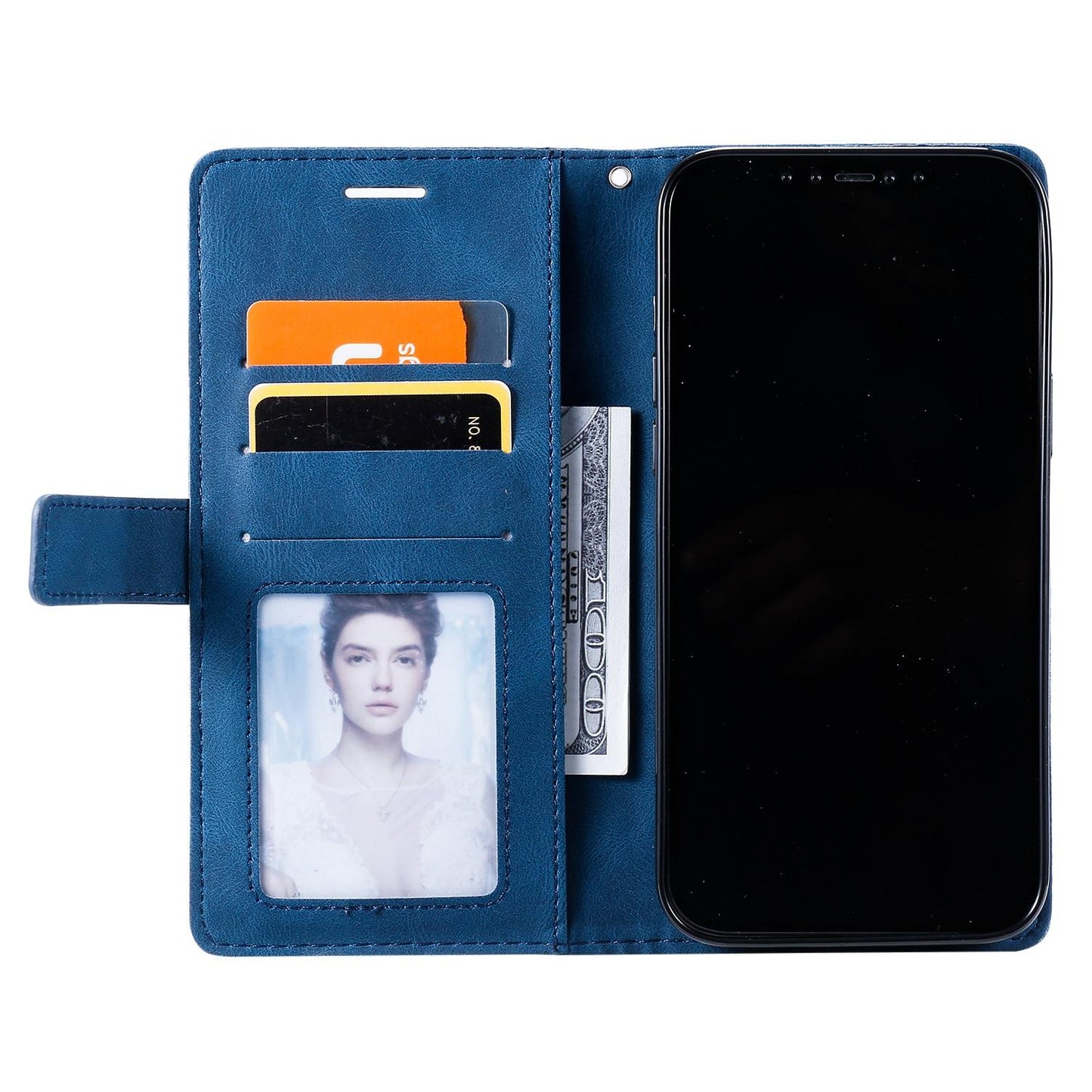 For Honor Magic8 Pro Skin Feel Splicing Leather Phone Case(Blue)
