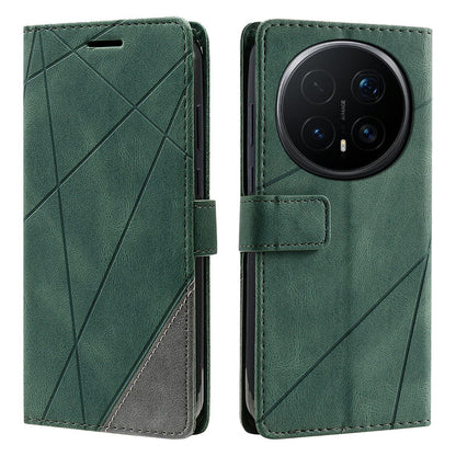 For Honor Magic8 Pro Skin Feel Splicing Leather Phone Case(Green)