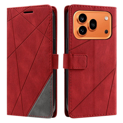 For Honor 600 / 600 Pro Global Skin Feel Splicing Leather Phone Case(Red)