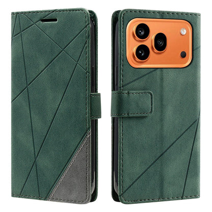 For Honor 600 / 600 Pro Global Skin Feel Splicing Leather Phone Case(Green)