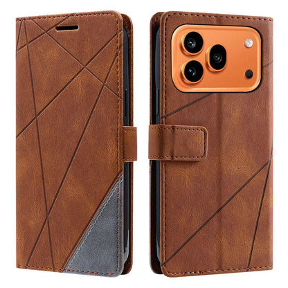 For Honor 600 / 600 Pro Global Skin Feel Splicing Leather Phone Case(Brown)