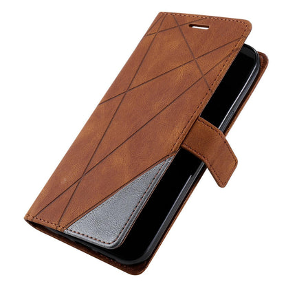 For Honor 600 / 600 Pro Global Skin Feel Splicing Leather Phone Case(Brown)