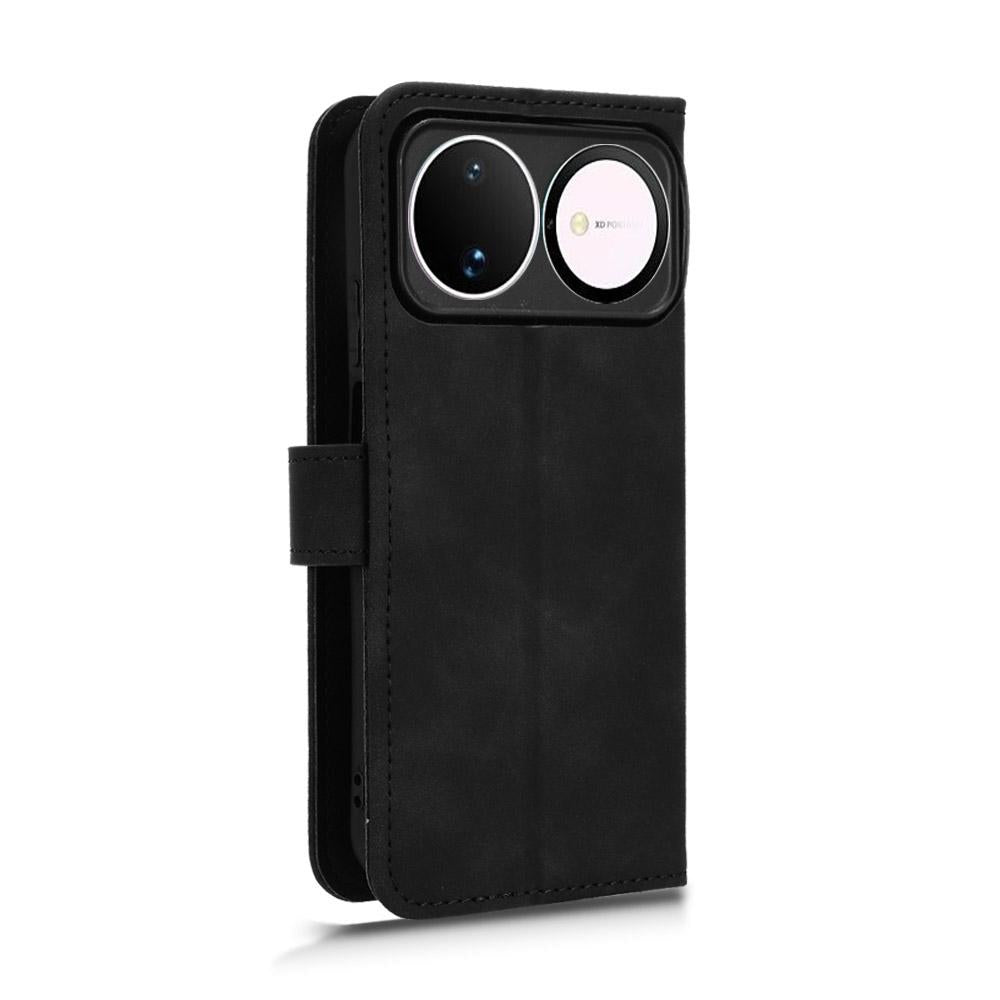 For Huawei nova 16 Skin Feel Magnetic Flip Leather Phone Case - Black - EDA005667724A
