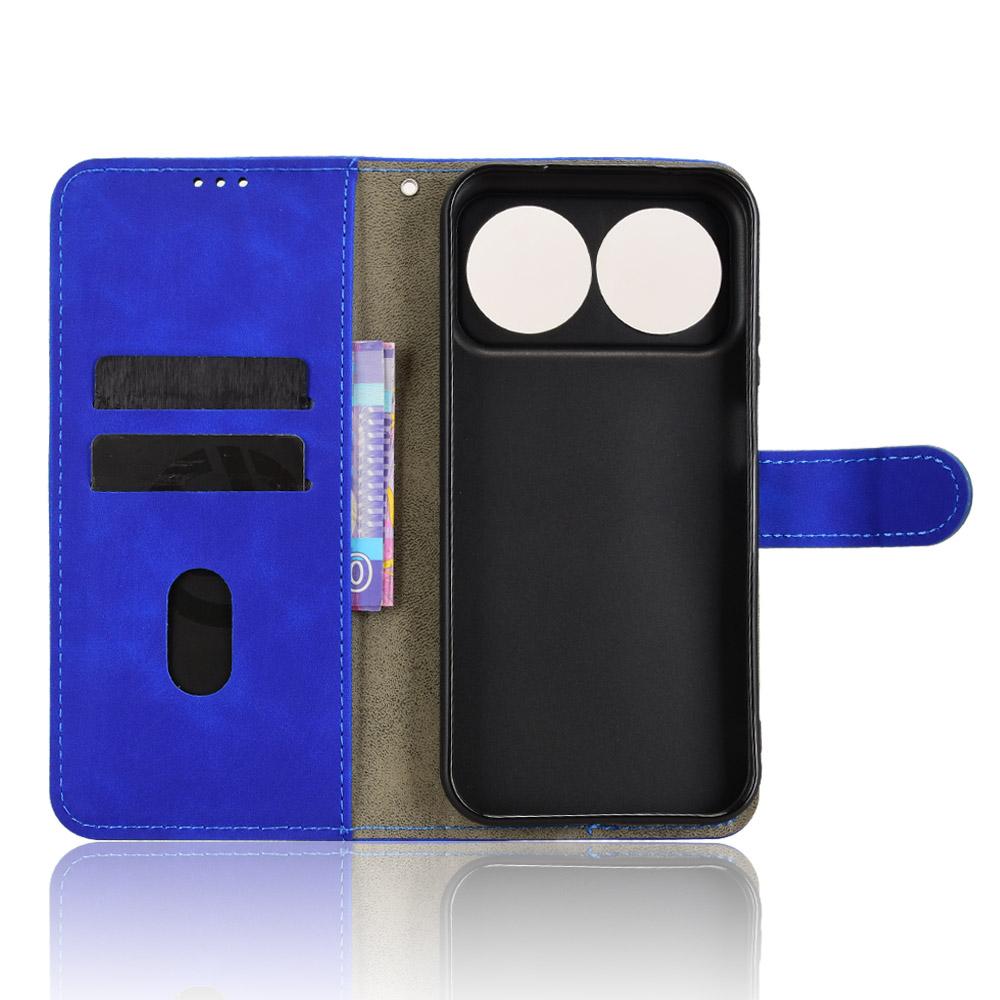 For Huawei nova 16 Skin Feel Magnetic Flip Leather Phone Case - Blue - EDA005667724B