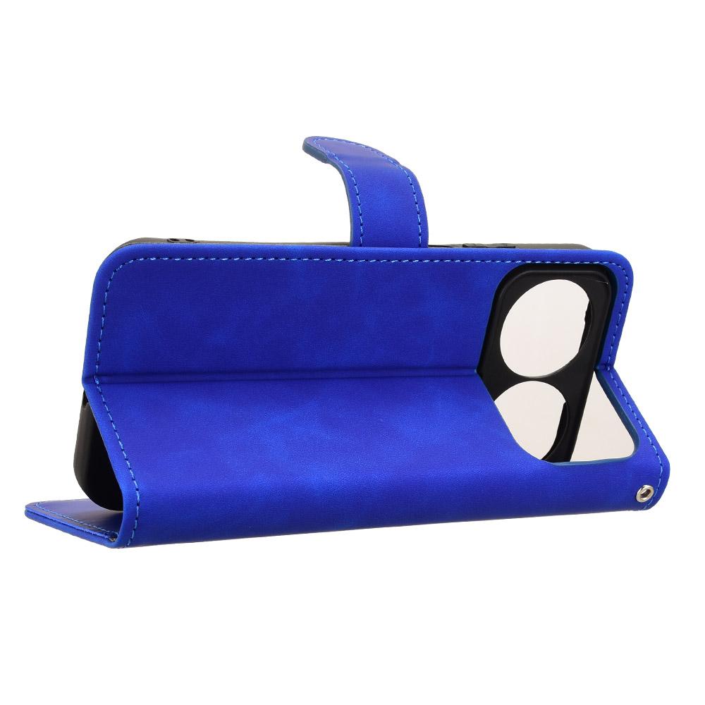 For Huawei nova 16 Skin Feel Magnetic Flip Leather Phone Case - Blue - EDA005667724B
