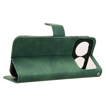 For Huawei nova 16 Skin Feel Magnetic Flip Leather Phone Case - Green - EDA005667724C