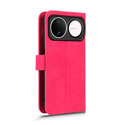 For Huawei nova 16 Skin Feel Magnetic Flip Leather Phone Case - Rose Red - EDA005667724D