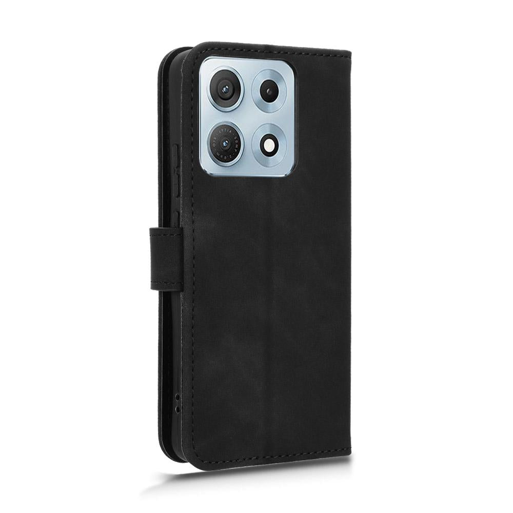 For Motorola Edge 70 Max 5G Skin Feel Magnetic Flip Leather Phone Case(Black)