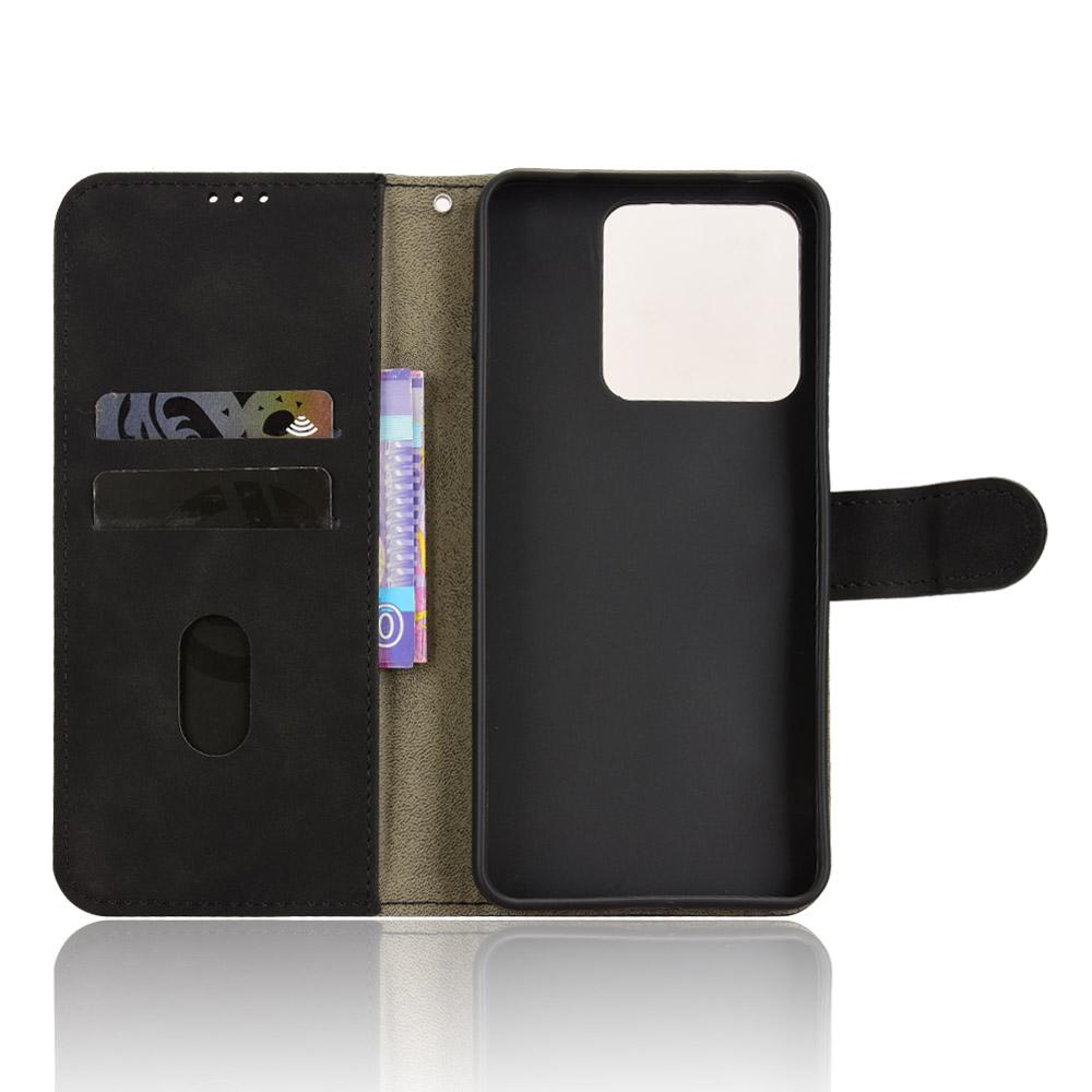 For Motorola Edge 70 Max 5G Skin Feel Magnetic Flip Leather Phone Case(Black)
