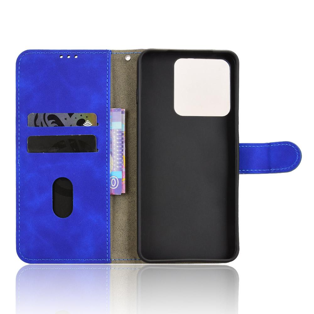 For Motorola Edge 70 Max 5G Skin Feel Magnetic Flip Leather Phone Case(Blue)