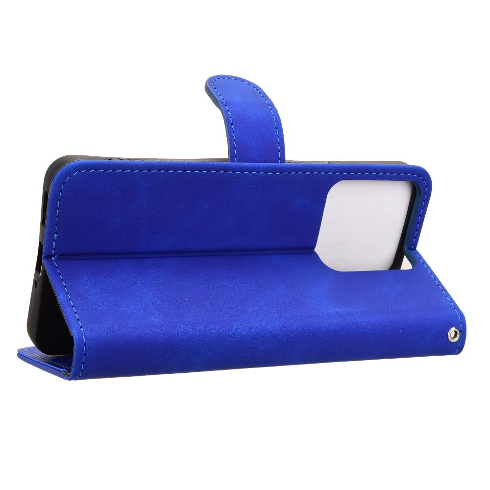 For Motorola Edge 70 Max 5G Skin Feel Magnetic Flip Leather Phone Case(Blue)
