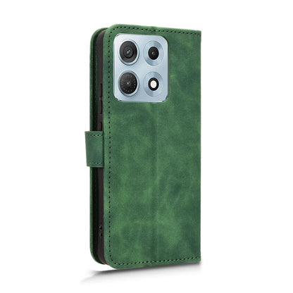 For Motorola Edge 70 Max 5G Skin Feel Magnetic Flip Leather Phone Case(Green)