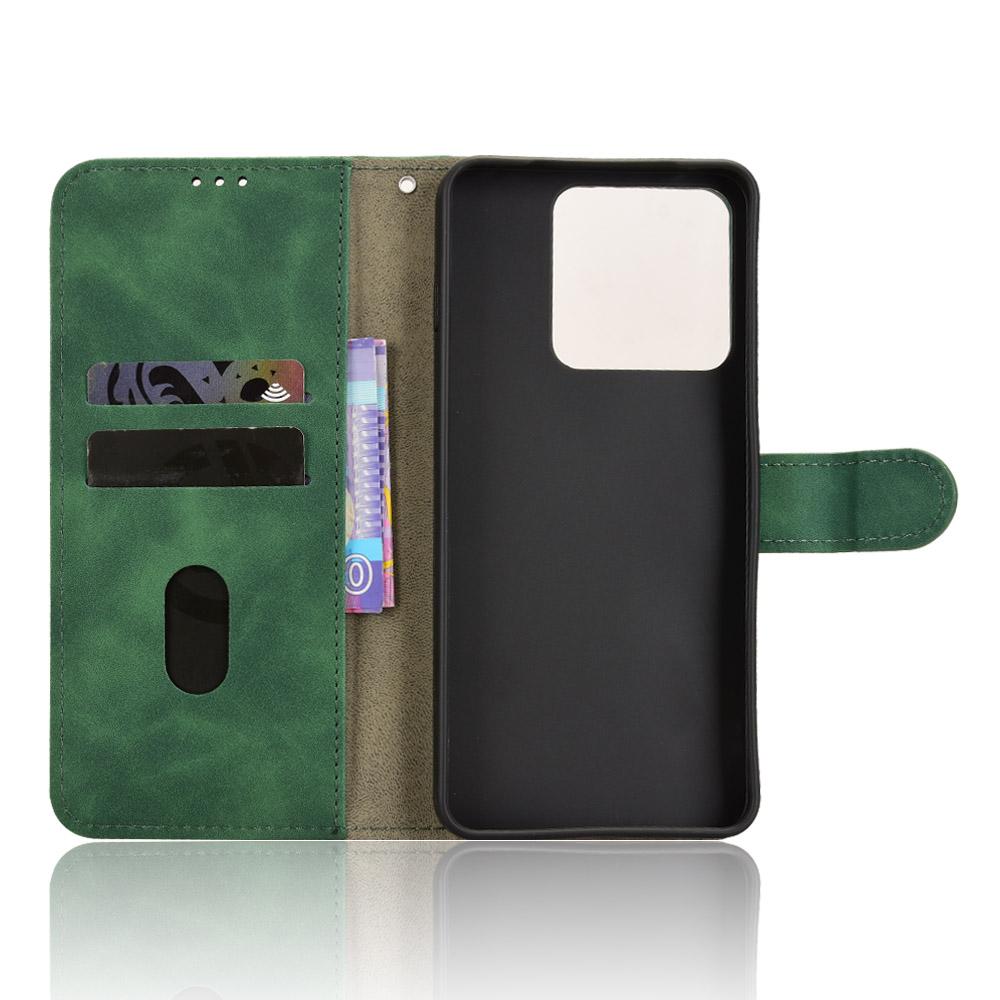 For Motorola Edge 70 Max 5G Skin Feel Magnetic Flip Leather Phone Case(Green)