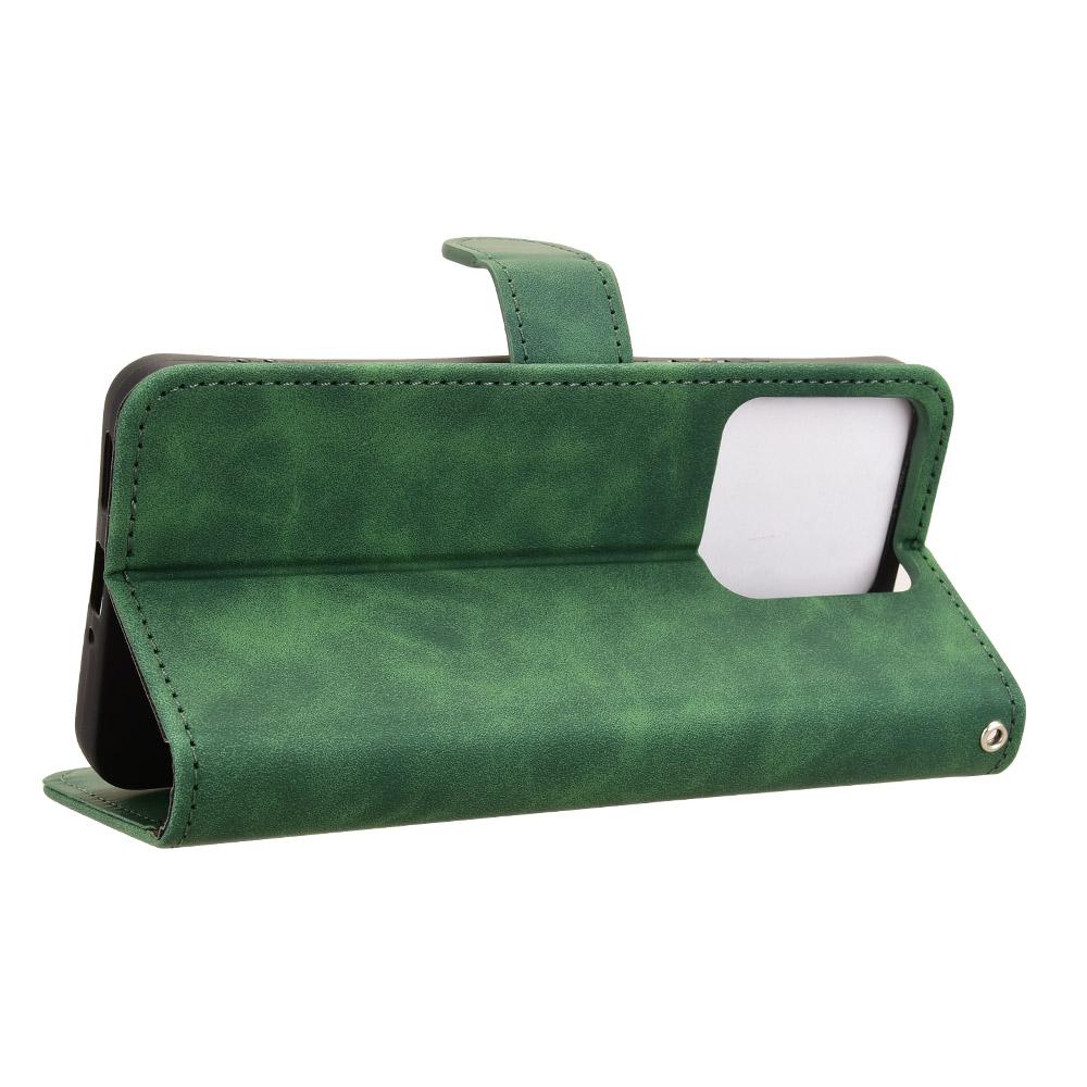 For Motorola Edge 70 Max 5G Skin Feel Magnetic Flip Leather Phone Case(Green)