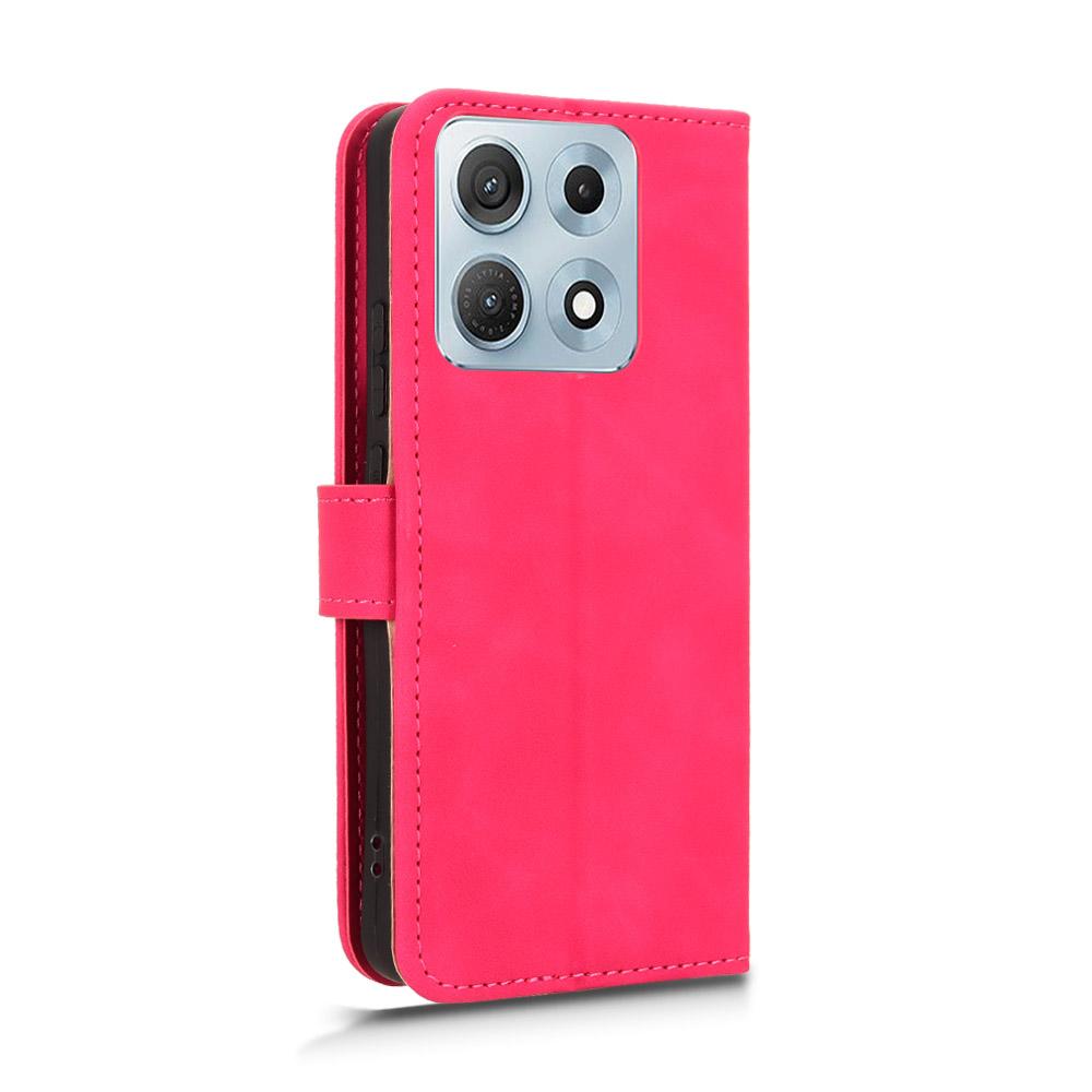 For Motorola Edge 70 Max 5G Skin Feel Magnetic Flip Leather Phone Case(Rose Red)