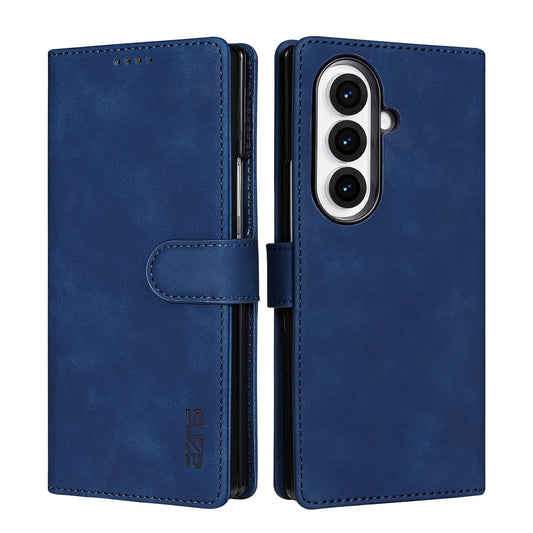 For Galaxy Z Fold8 Ultra 5G AZNS Skin Feel Calf Texture Flip Leather Phone Case(Blue)