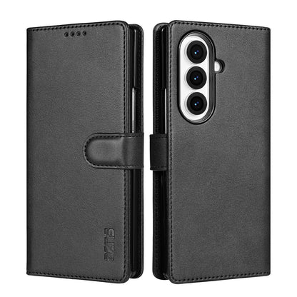 For Galaxy Z Fold8 Ultra 5G AZNS Skin Feel Calf Texture Flip Leather Phone Case(Black)