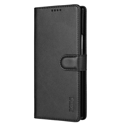 For Galaxy Z Fold8 Ultra 5G AZNS Skin Feel Calf Texture Flip Leather Phone Case(Black)