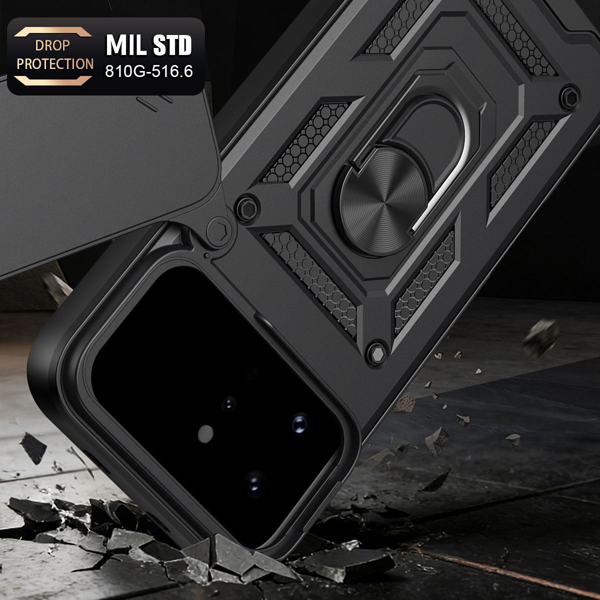 For Infinix Note 60 Ultra 5G Sliding Camera Cover Design TPU+PC Phone Case - Black - EDA005713426A