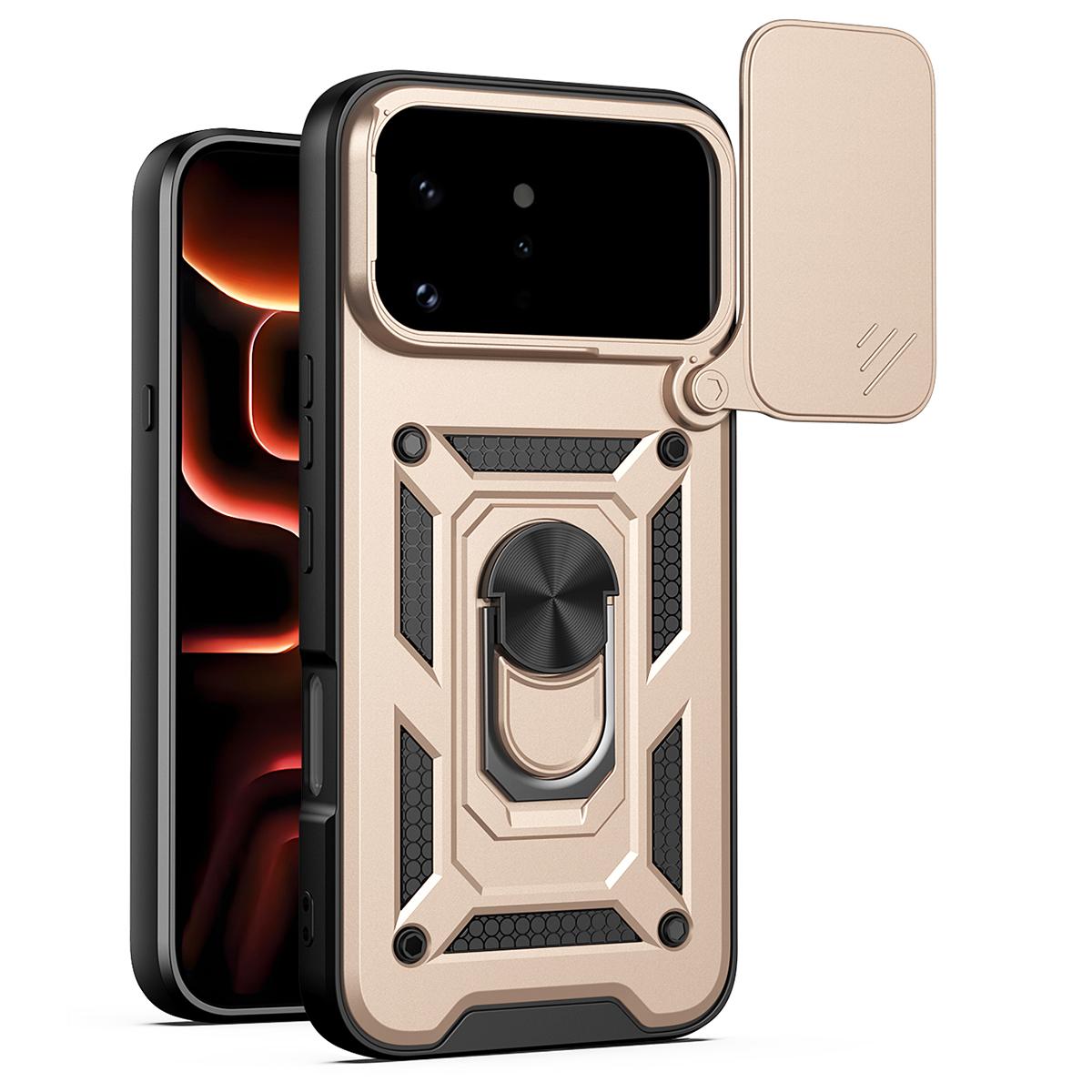 For Infinix Note 60 Ultra 5G Sliding Camera Cover Design TPU+PC Phone Case - Gold - EDA005713426E