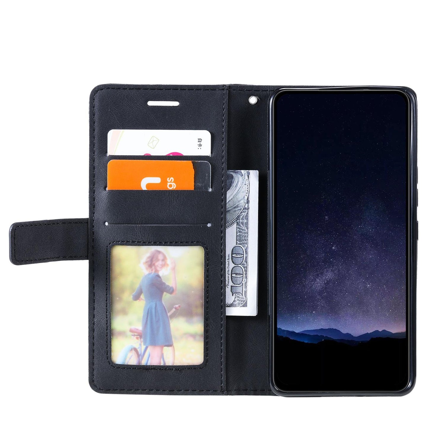 For iPhone 17 Skin Feel Splicing Leather Phone Case(Black)