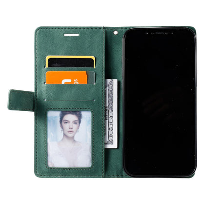 For iPhone Air Skin Feel Splicing Leather Phone Case(Green)