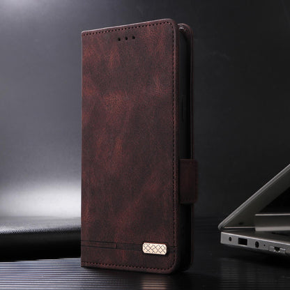 For Motorola Moto G37 / G47 / G37 Power Magnetic Clasp Leather Phone Case(Brown)