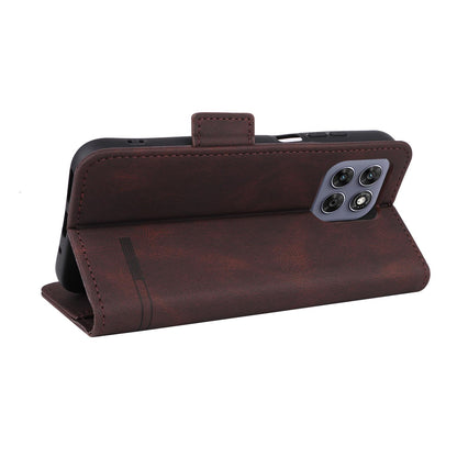 For Motorola Moto G37 / G47 / G37 Power Magnetic Clasp Leather Phone Case(Brown)