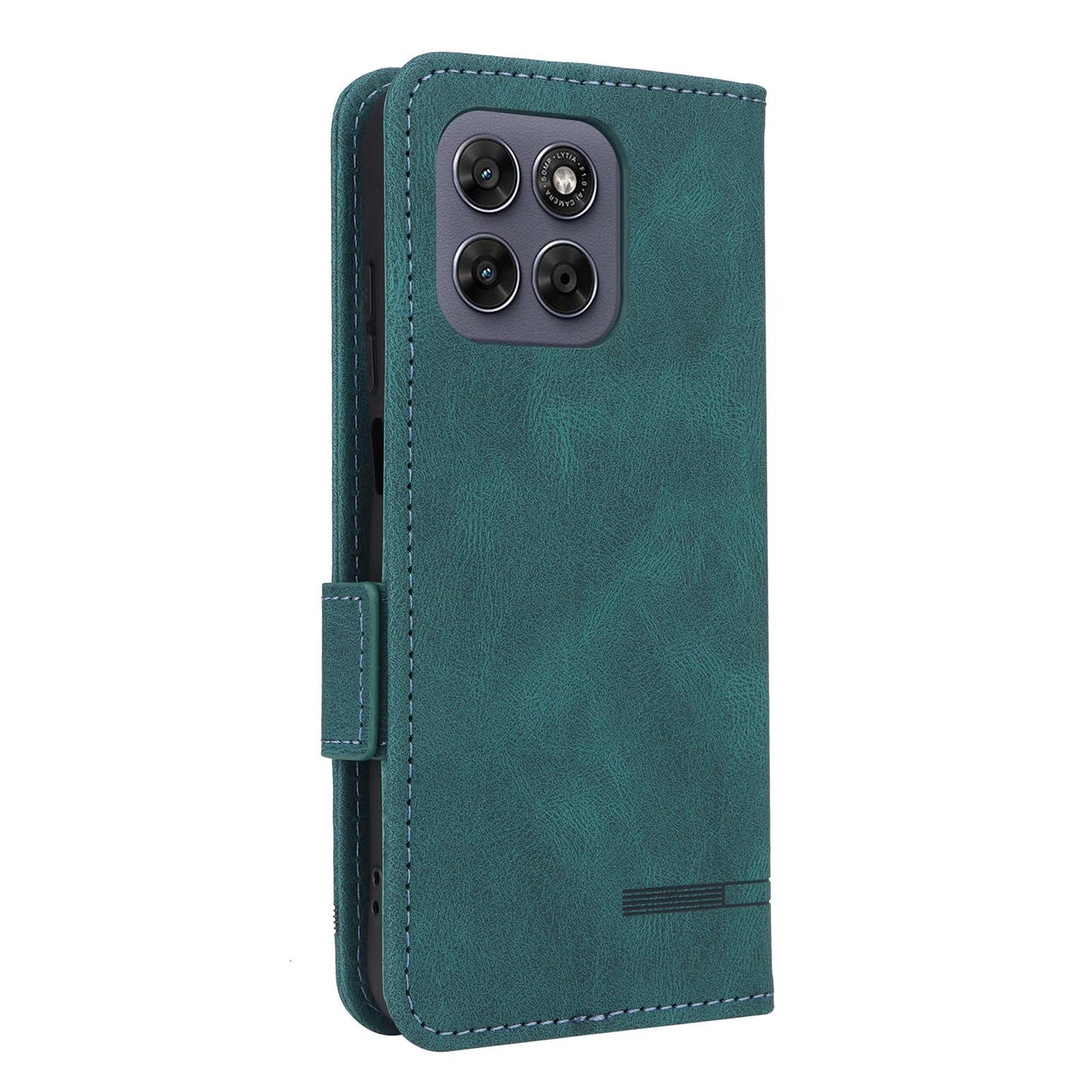 For Motorola Moto G37 / G47 / G37 Power Magnetic Clasp Leather Phone Case(Green)