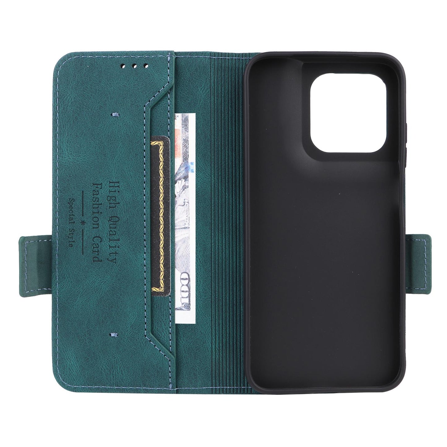 For Motorola Moto G37 / G47 / G37 Power Magnetic Clasp Leather Phone Case(Green)