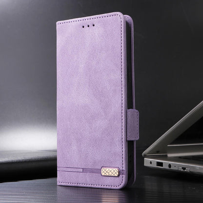 For Motorola Moto G37 / G47 / G37 Power Magnetic Clasp Leather Phone Case(Purple)