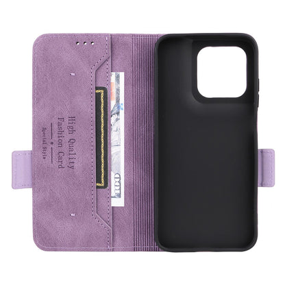 For Motorola Moto G37 / G47 / G37 Power Magnetic Clasp Leather Phone Case(Purple)