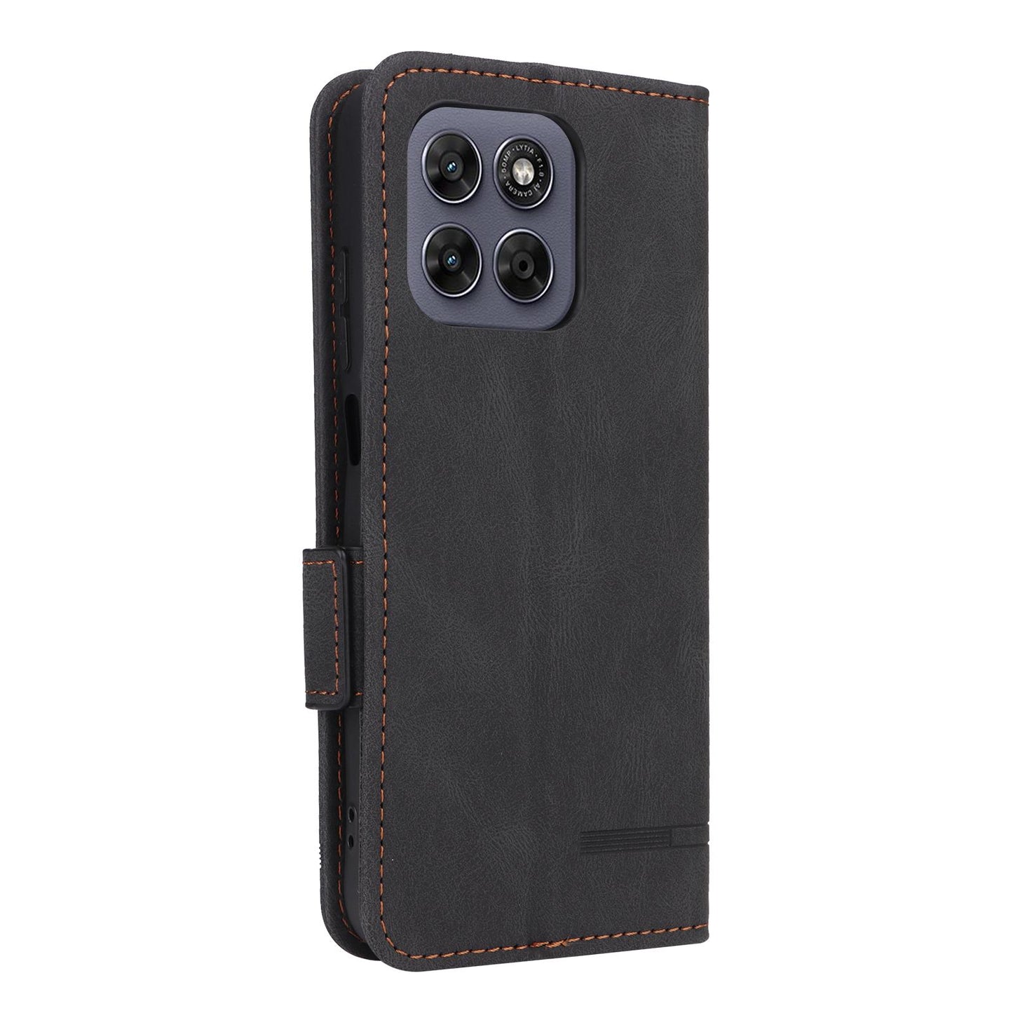 For Motorola Moto G37 / G47 / G37 Power Magnetic Clasp Leather Phone Case(Black)
