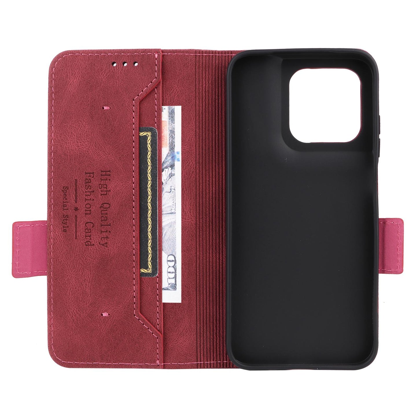 For Motorola Moto G37 / G47 / G37 Power Magnetic Clasp Leather Phone Case(Red)