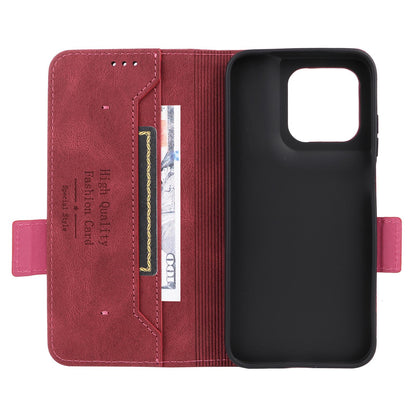 For Motorola Moto G37 / G47 / G37 Power Magnetic Clasp Leather Phone Case(Red)