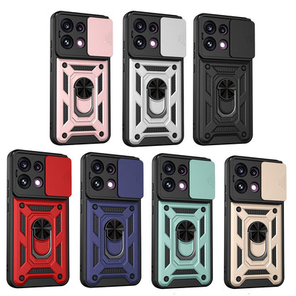 For OPPO Reno16 F 5G Global Sliding Camera Cover Design TPU+PC Phone Case(Mint Green)