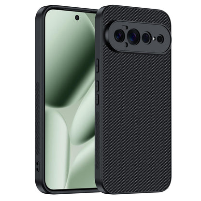 For Google Pixel 11 Pro XL Ultra-thin Carbon Fiber Texture Printing Phone Case - Black - EDA005781109A