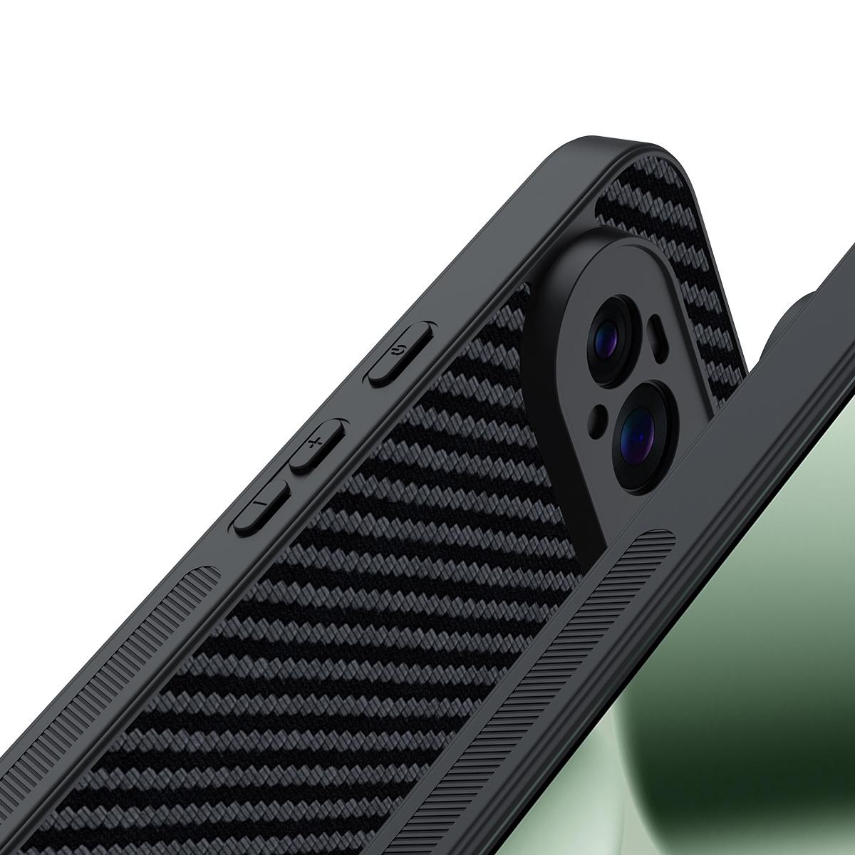 For Google Pixel 11 Pro XL Ultra-thin Carbon Fiber Texture Printing Phone Case - Black Blue - EDA005781109E