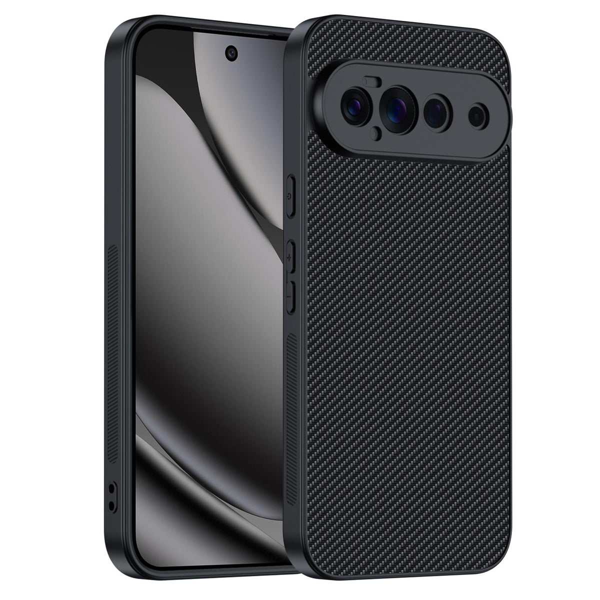 For Google Pixel 11 Pro Ultra-thin Carbon Fiber Texture Printing Phone Case - Black - EDA005781111A