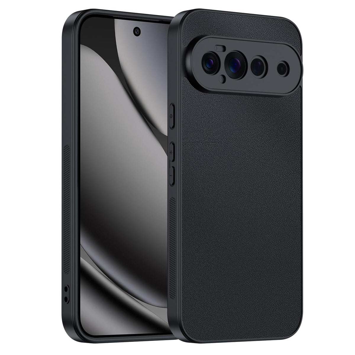 For Google Pixel 11 Ultra-thin Plain Skin Leather Phone Case - Black - EDA005781709A