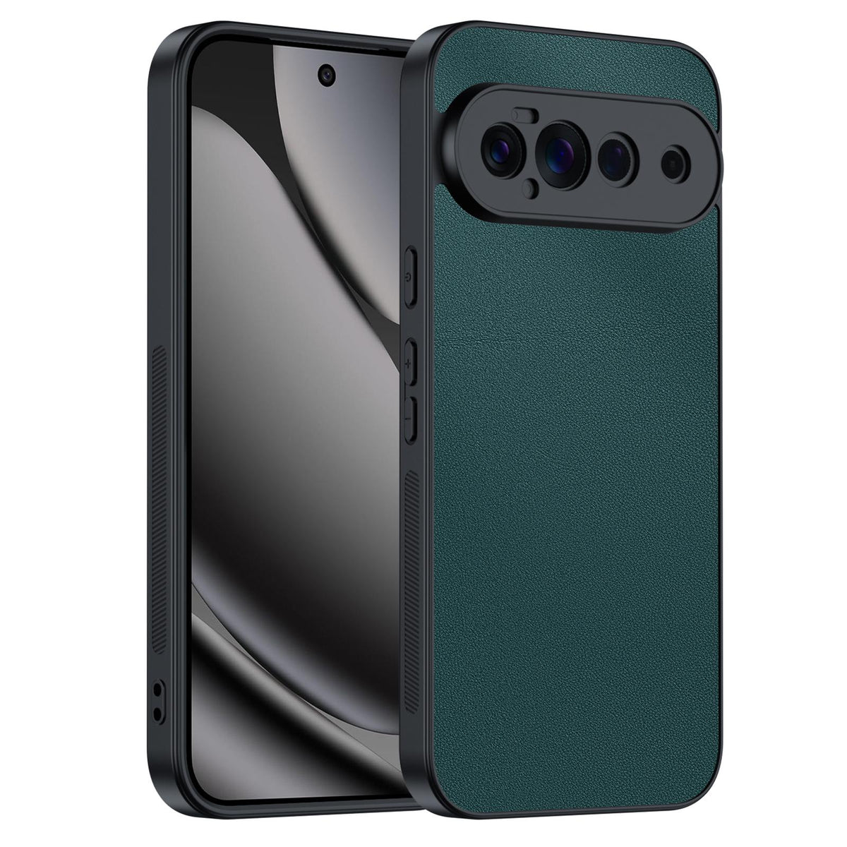 For Google Pixel 11 Ultra-thin Plain Skin Leather Phone Case - Green - EDA005781709B