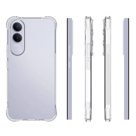 For vivo V70 FE 5G Shockproof Non-slip Thickening TPU Phone Case(Transparent)