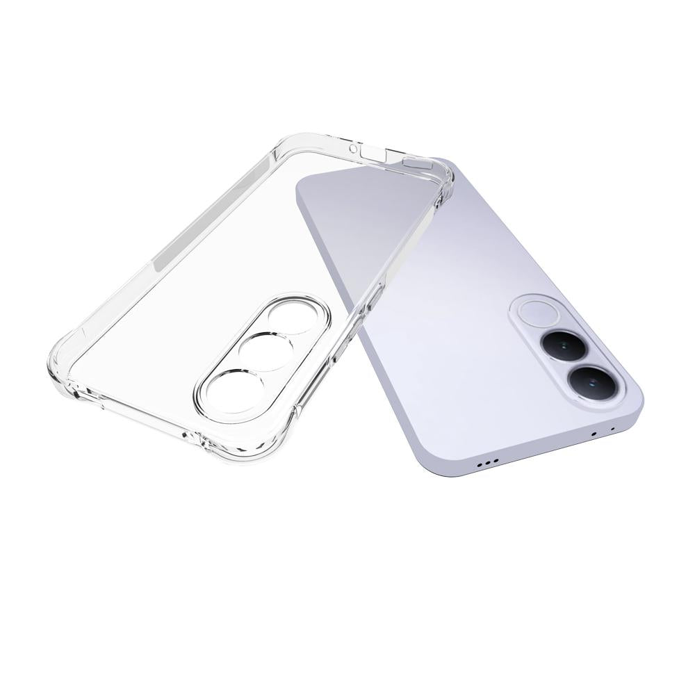 For vivo V70 FE 5G Shockproof Non-slip Thickening TPU Phone Case(Transparent)