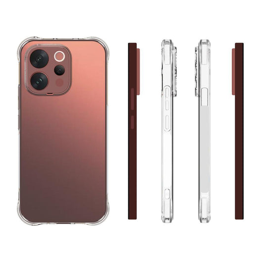 For vivo V70 5G / V70 Elite 5G Shockproof Non-slip Thickening TPU Phone Case(Transparent)