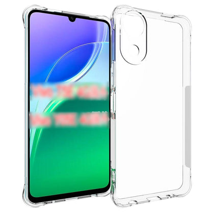 For vivo T5e 4G / Y05e 4G Shockproof Non-slip Thickening TPU Phone Case - Transparent - EDA005838924A