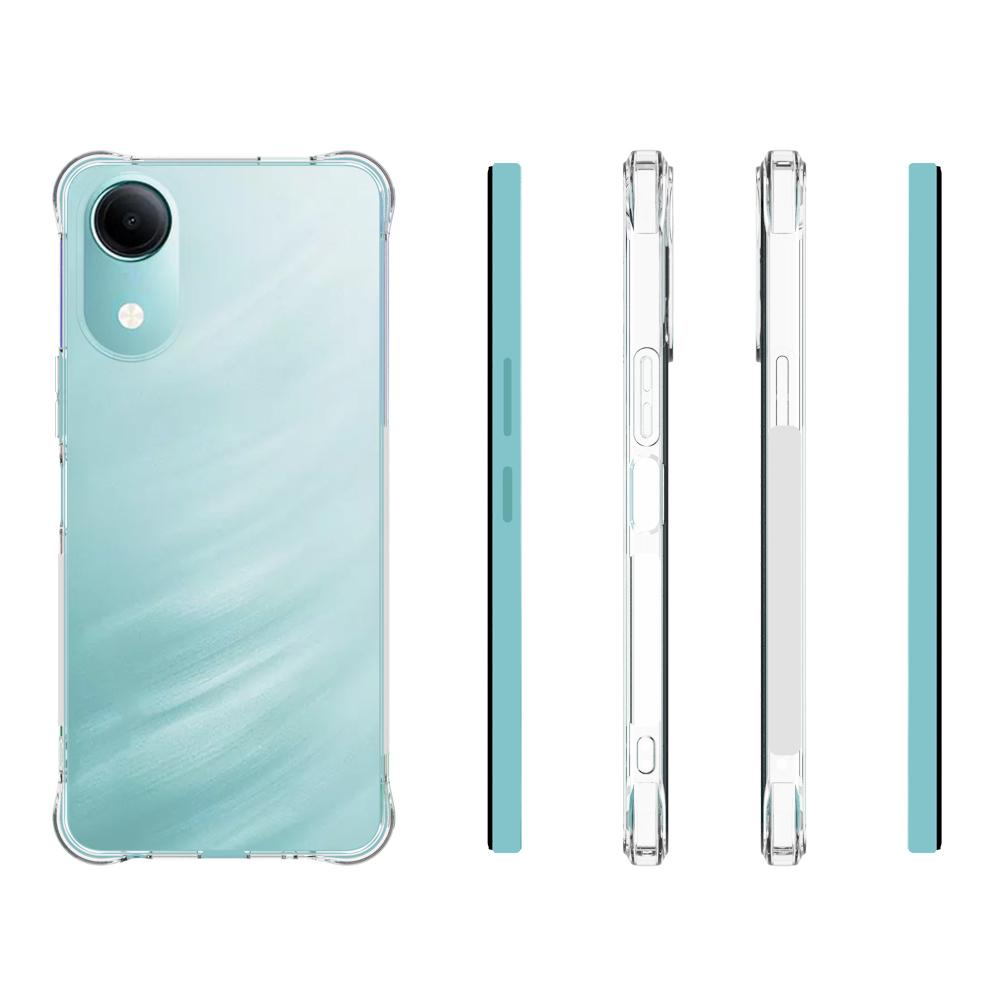 For vivo T5e 4G / Y05e 4G Shockproof Non-slip Thickening TPU Phone Case - Transparent - EDA005838924A
