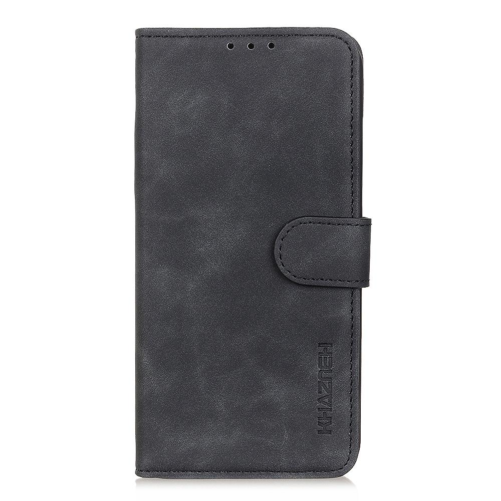 For Google Pixel 11a KHAZNEH Retro Texture Flip Leather Phone Case - Black - EDA005851707A