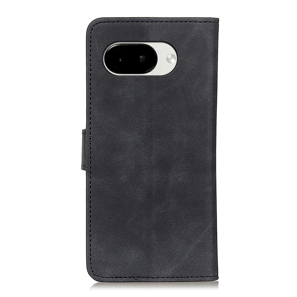 For Google Pixel 11a KHAZNEH Retro Texture Flip Leather Phone Case - Black - EDA005851707A