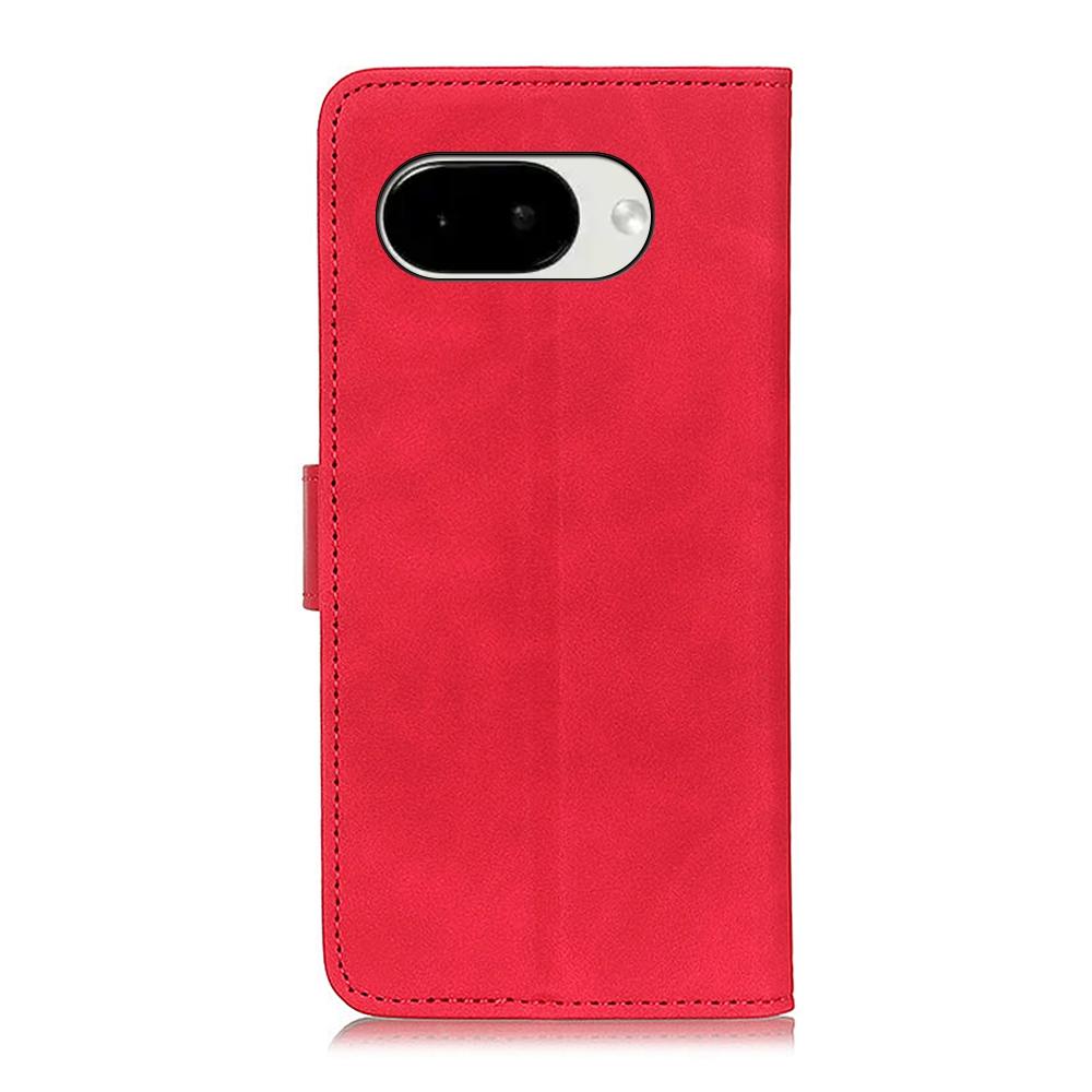 For Google Pixel 11a KHAZNEH Retro Texture Flip Leather Phone Case - Red - EDA005851707B