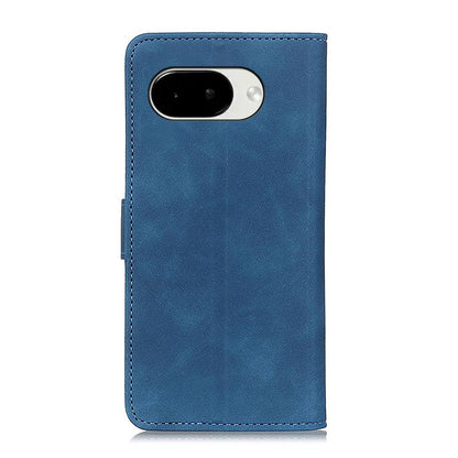 For Google Pixel 11a KHAZNEH Retro Texture Flip Leather Phone Case - Blue - EDA005851707C